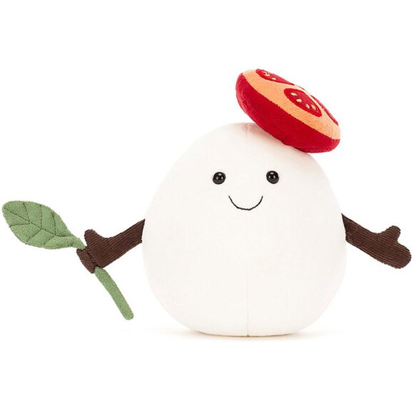 Jellycat White and Red Stuffed Animal